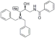 (2S,3S)-N-(3-DIBENZYLAMINO-2-HYDROXYBUTYL)BENZAMIDE Struktur