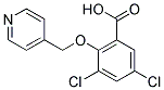 3,5-DICHLORO-2-(PYRIDIN-4-YLMETHOXY)BENZOIC ACID Struktur