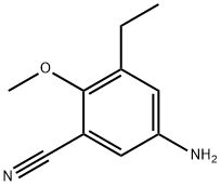 5-AMINO-3-ETHYL-2-METHOXYBENZONITRILE Struktur