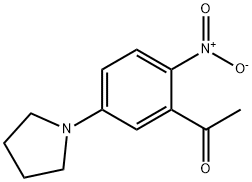 1-[2-NITRO-5-(1-PYRROLIDINYL)PHENYL]-1-ETHANONE Struktur