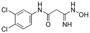 N-(3,4-DICHLOROPHENYL)-3-(HYDROXYAMINO)-3-IMINOPROPIONAMIDE Struktur