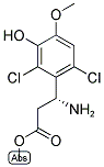 METHYL (3R)-3-AMINO-3-(2,6-DICHLORO-3-HYDROXY-4-METHOXYPHENYL)PROPANOATE Struktur