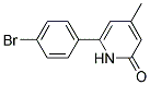 6-(4-BROMOPHENYL)-4-METHYLPYRIDIN-2(1H)-ONE Struktur