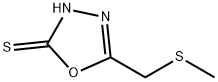 5-[(METHYLTHIO)METHYL]-1,3,4-OXADIAZOLE-2-THIOL Struktur