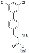 METHYL (2S)-2-AMINO-3-[4-(3,5-DICHLOROPHENYL)PHENYL]PROPANOATE Struktur