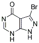 3-BROMO-1,7-DIHYDRO-PYRAZOLO[3,4-D]PYRIMIDIN-4-ONE Struktur