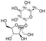 BETA-D-FRUCTOFURANOSYL ALPHA-D-[UL-13C6]GLUCOPYRANOSIDE Struktur