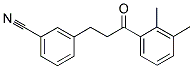 3-(3-CYANOPHENYL)-2',3'-DIMETHYLPROPIOPHENONE Struktur