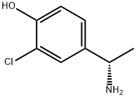 4-((1S)-1-AMINOETHYL)-2-CHLOROPHENOL Struktur