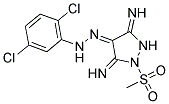 (4Z)-3,5-DIIMINO-1-(METHYLSULFONYL)PYRAZOLIDIN-4-ONE (2,5-DICHLOROPHENYL)HYDRAZONE Struktur