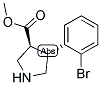 (3S,4R)-METHYL 4-(2-BROMOPHENYL)PYRROLIDINE-3-CARBOXYLATE Struktur