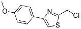 2-CHLOROMETHYL-4-(4-METHOXY-PHENYL)-THIAZOLE Struktur