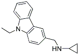 N-((9-ETHYL-9H-CARBAZOL-3-YL)METHYL)CYCLOPROPANAMINE Struktur