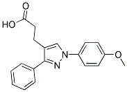 3-(1-(4-METHOXYPHENYL)-3-PHENYL-1H-PYRAZOL-4-YL)PROPANOIC ACID Struktur