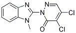 4,5-DICHLORO-2-(1-METHYL-1H-BENZIMIDAZOL-2-YL)PYRIDAZIN-3(2H)-ONE Struktur