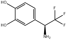 4-((1S)-1-AMINO-2,2,2-TRIFLUOROETHYL)BENZENE-1,2-DIOL Struktur