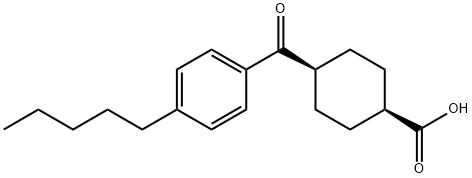 CIS-4-(4-N-PENTYLBENZOYL)CYCLOHEXANE-1-CARBOXYLIC ACID Struktur