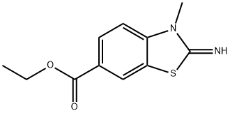 ETHYL 2-IMINO-3-METHYL-2,3-DIHYDRO-1,3-BENZOTHIAZOLE-6-CARBOXYLATE Struktur