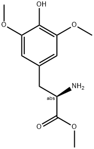 METHYL (2R)-2-AMINO-3-(4-HYDROXY-3,5-DIMETHOXYPHENYL)PROPANOATE Struktur