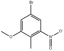 4-BROMO-2-METHOXY-6-NITROTOLUENE Struktur