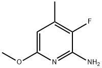 3-FLUORO-6-METHOXY-4-METHYLPYRIDIN-2-AMINE Struktur