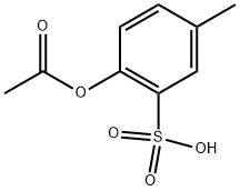 ACETIC ACID 4-METHYL-2-SULFO-PHENYL ESTER Struktur