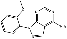 1-(2-METHOXYPHENYL)-1H-PYRAZOLO[3,4-D]PYRIMIDIN-4-AMINE Struktur