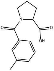 1-(3-METHYLBENZOYL)PYRROLIDINE-2-CARBOXYLIC ACID Struktur