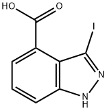 3-IODO-4-INDAZOLECARBOXYLIC ACID Struktur