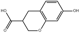 7-HYDROXYCHROMANE-3-CARBOXYLIC ACID Struktur