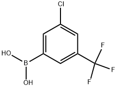 3-CHLORO-5-(TRIFLUOROMETHYL)PHENYLBORONIC ACID Struktur