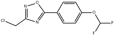 3-(CHLOROMETHYL)-5-[4-(DIFLUOROMETHOXY)PHENYL]-1,2,4-OXADIAZOLE Struktur