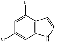 4-BROMO-6-CHLORO-1H-INDAZOLE Struktur