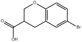 6-BROMOCHROMANE-3-CARBOXYLIC ACID Struktur