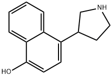 4-PYRROLIDIN-3-YL-NAPHTHALEN-1-OL Struktur