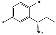 2-((1S)-1-AMINOPROPYL)-4-CHLOROPHENOL Struktur