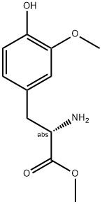 (S)-2-AMINO-3-(4-HYDROXY-3-METHOXY-PHENYL)-PROPIONIC ACID METHYL ESTER Struktur