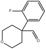 4-(2-FLUORO-PHENYL)-TETRAHYDRO-PYRAN-4-CARBALDEHYDE Struktur