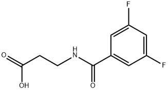 3-[(3,5-DIFLUOROBENZOYL)AMINO]PROPANOIC ACID Struktur