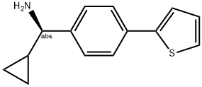 (1R)CYCLOPROPYL(4-(2-THIENYL)PHENYL)METHYLAMINE Struktur