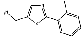 C-(2-O-TOLYL-THIAZOL-5-YL)-METHYLAMINE Struktur