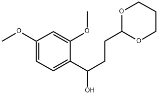 1-(2,4-DIMETHOXYPHENYL)-3-[2-(1,3-DIOXANYL)]-1-PROPANOL Struktur