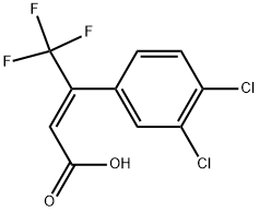 3-(E)-(3,4-DICHLOROPHENYL)-4,4,4-TRIFLUOROCROTONIC ACID Struktur