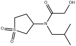 N-(1,1-DIOXIDOTETRAHYDROTHIEN-3-YL)-2-HYDROXY-N-ISOBUTYLACETAMIDE Struktur