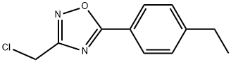 3-(CHLOROMETHYL)-5-(4-ETHYLPHENYL)-1,2,4-OXADIAZOLE Struktur