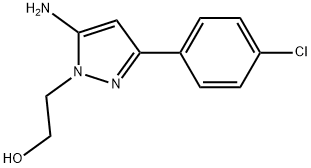 2-[5-AMINO-3-(4-CHLOROPHENYL)-1H-PYRAZOL-1-YL]ETHANOL Struktur