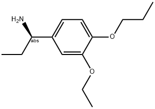 (1R)-1-(3-ETHOXY-4-PROPOXYPHENYL)PROPYLAMINE Struktur