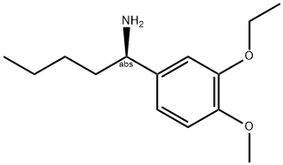 (1R)-1-(3-ETHOXY-4-METHOXYPHENYL)PENTYLAMINE Struktur