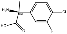 (2S)-2-AMINO-2-(4-CHLORO-3-FLUOROPHENYL)PROPANOIC ACID Struktur