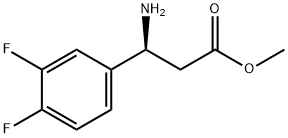 METHYL (3S)-3-AMINO-3-(3,4-DIFLUOROPHENYL)PROPANOATE Struktur